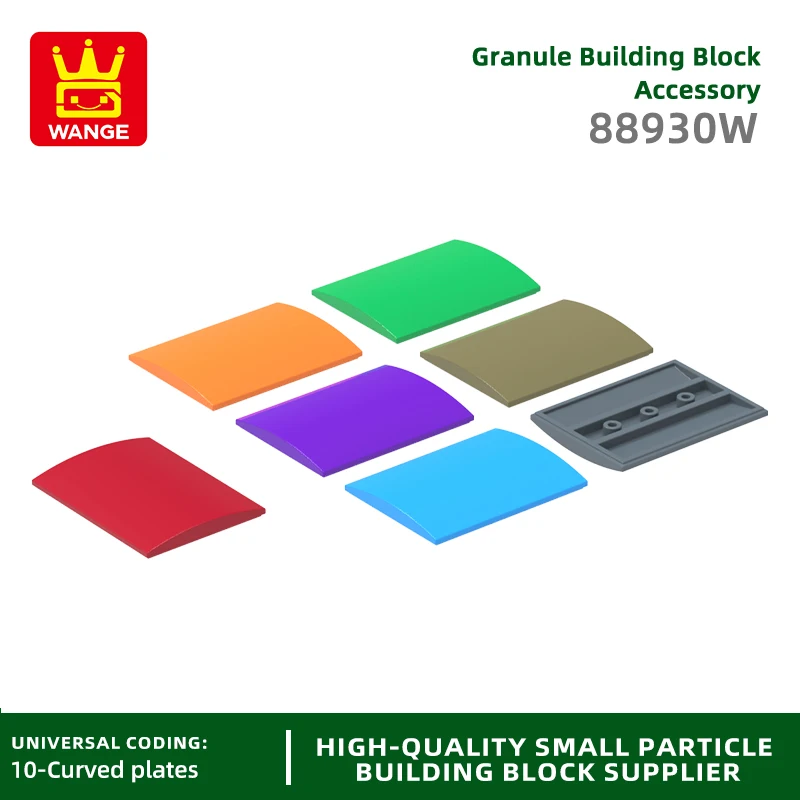 20ks/šarža 88930 W Zadné 4-dierky Oblúk Build Breat Block Block MOC Color Accessories Kompatibilné s tehlami pre domácich majstrov