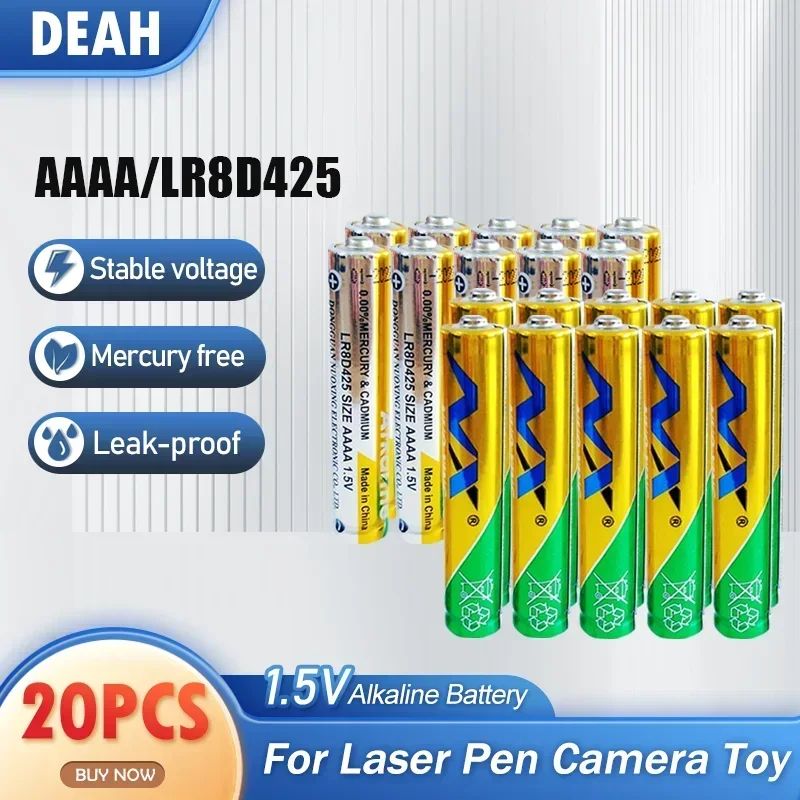 20pcs AAAA LR8D425 E96 LR61 AM6 MN2500 1,5 V alkalickú batériu pre pero pero Bluetooth Hlavné baterky primárna batéria batérie