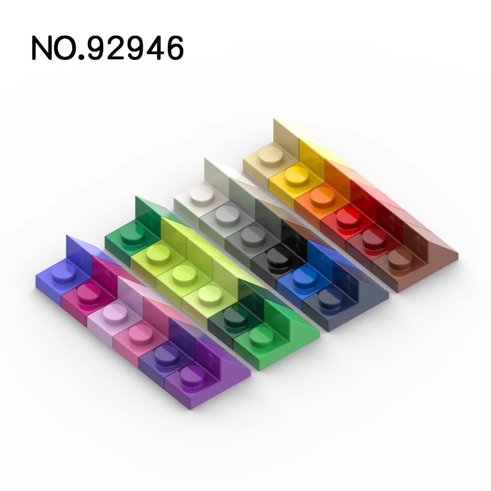 20pcsmoc diely 92946 sklon 45 ° 2 x 1 s 2/3 výrez kompatibilný tehly DIY Assmble Building Blocks Časticové detské mozgové hračky gif