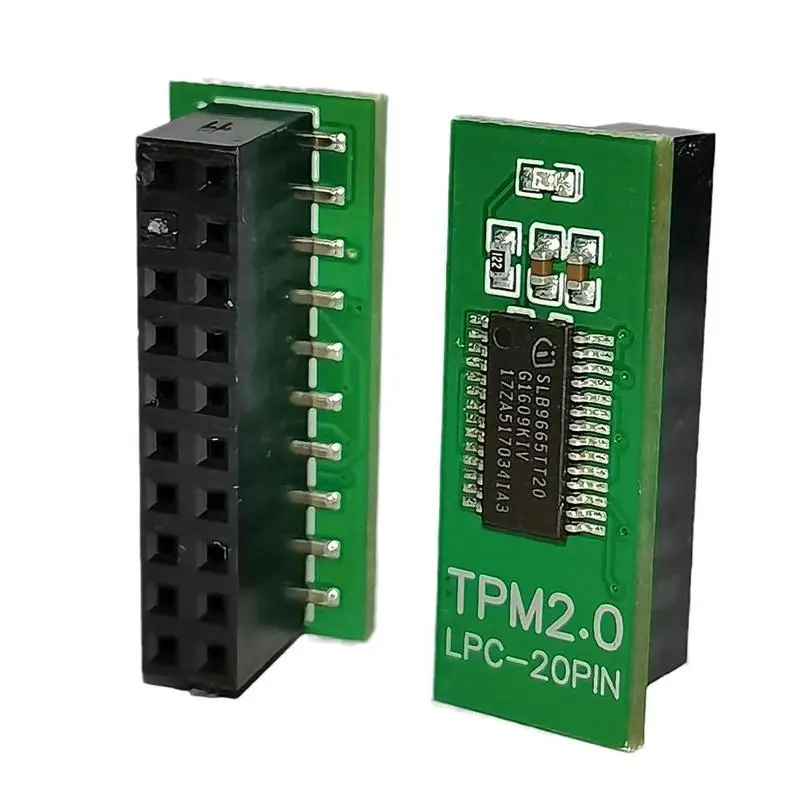20pin TPM 2.0 LPC Security Module Board Remote Card pre základnú dosku ASUS Gigabyte viacerých značiek pre Windows 11 Green/Black