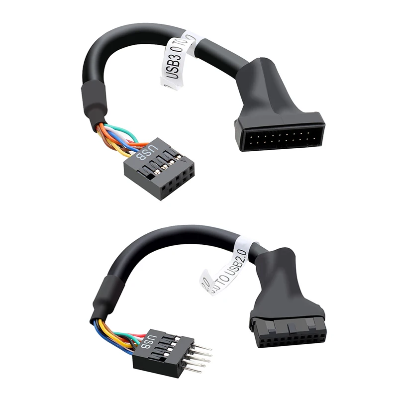 20pin USB 3,0 až 9pin USB 2.0 Muž a samica základného kábla Kábel káblového kábla Káblové kábel