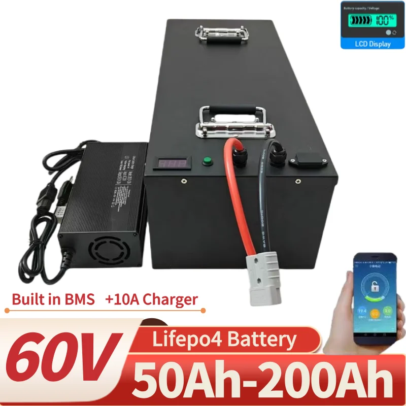 20S 60V 50AH 80AH 100AH ​​120AH 150AH 180AH 200AH 200 ALIFEPO4 batéria pre 3000 W 6000W záložnú energiu Hybridná solárna solárna solárna solárna sústava EV EV