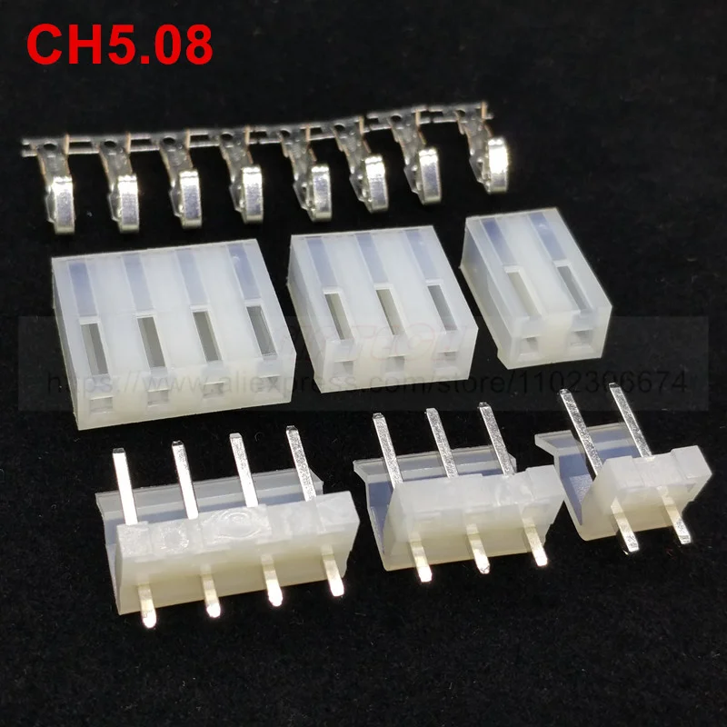 20set/šarža CH5.08 5,08 mm súprava konektorov s konektorom kolíka 20ks.