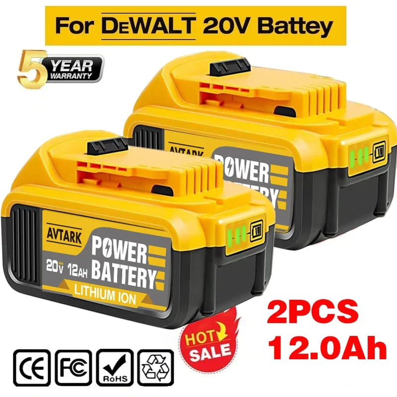 20V 9AH DCB203 Li iónová výmena batérie za Dewalt 18V 20Volt Max litium -iónové batérie DCB206 DCB205 DCB204 DCB200Power Tools Tools