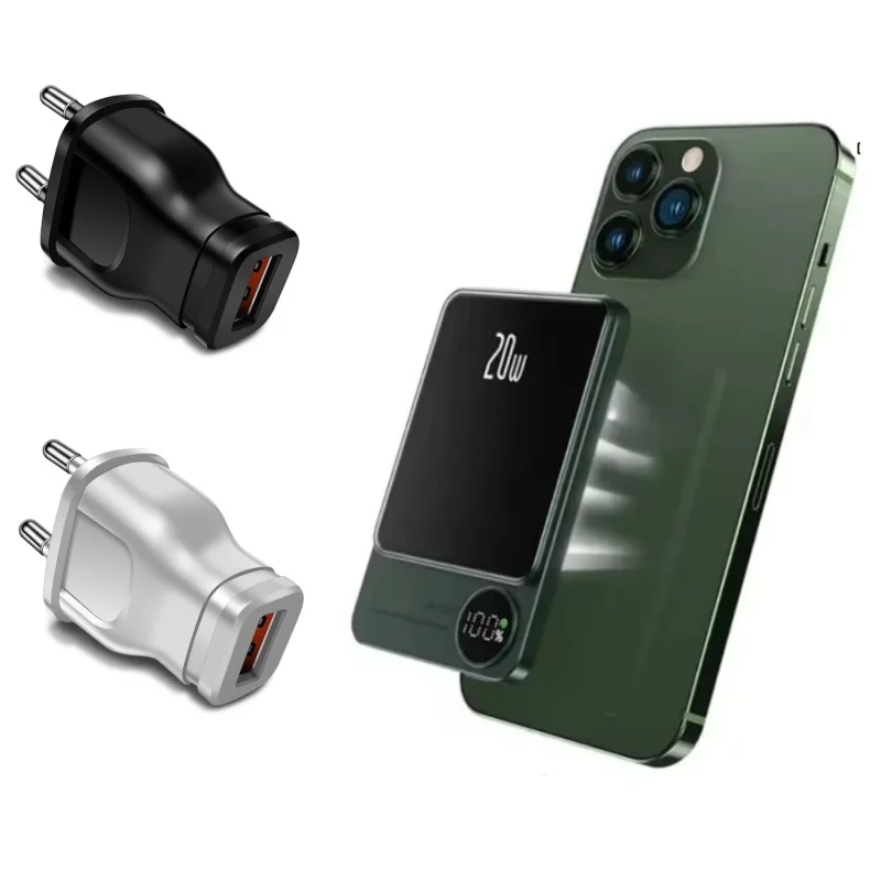20W 10000 MAH Prenosná magnetická nabíjačka Power Bank (Green) Rýchle nabíjanie, kompatibilné so sériou iPhone 12,13,14,15
