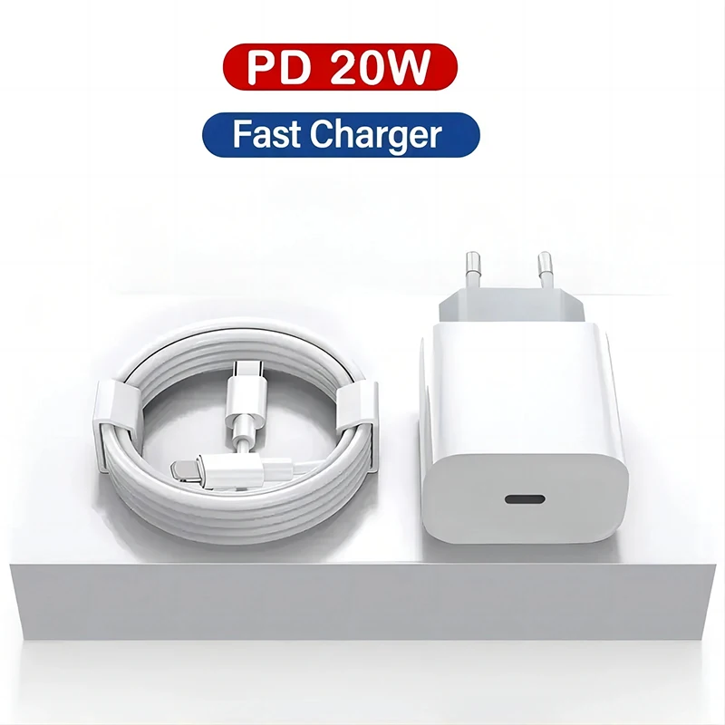 20W USB C port EU zástrčka rýchla nabíjačka pre iPhone 14 13 12 11 Pro Max Plus Serives XR XS 3,3ft USB C Phone Rýchle nabíjanie kábla