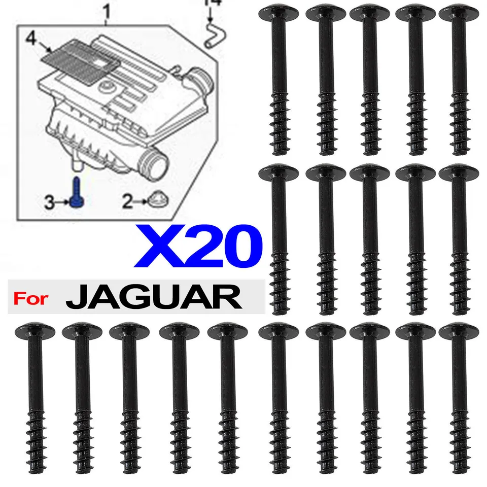 20x pre Jaguar X-Type F-PACE XF XE XJ X761 X250 X260 X760 Vzduchový filter Čistiteľ skrinky puzdra veka skrutiek veka C2S11217