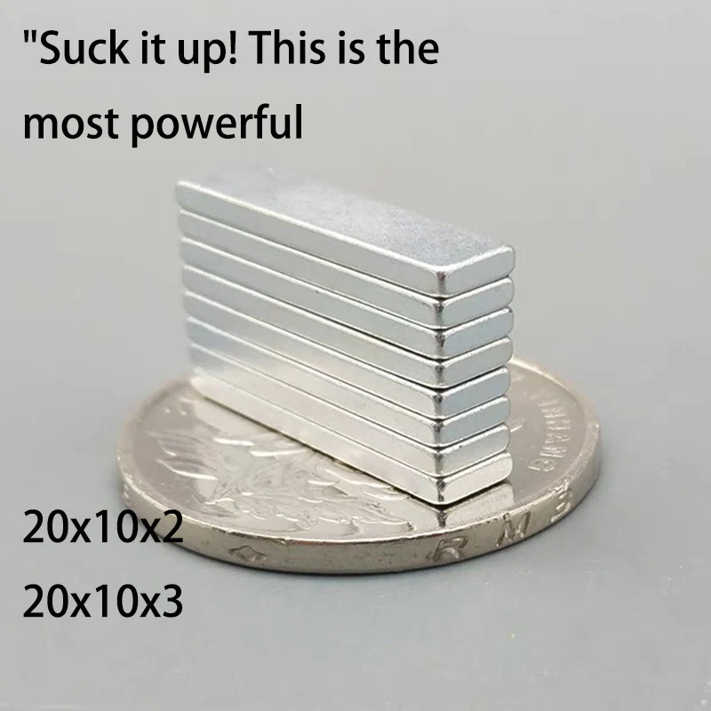20x10x3 Zváracie magnet štvorcové silné magnety pre magnety chladničky pre chladničky Výkonný neodymiový magnet N52