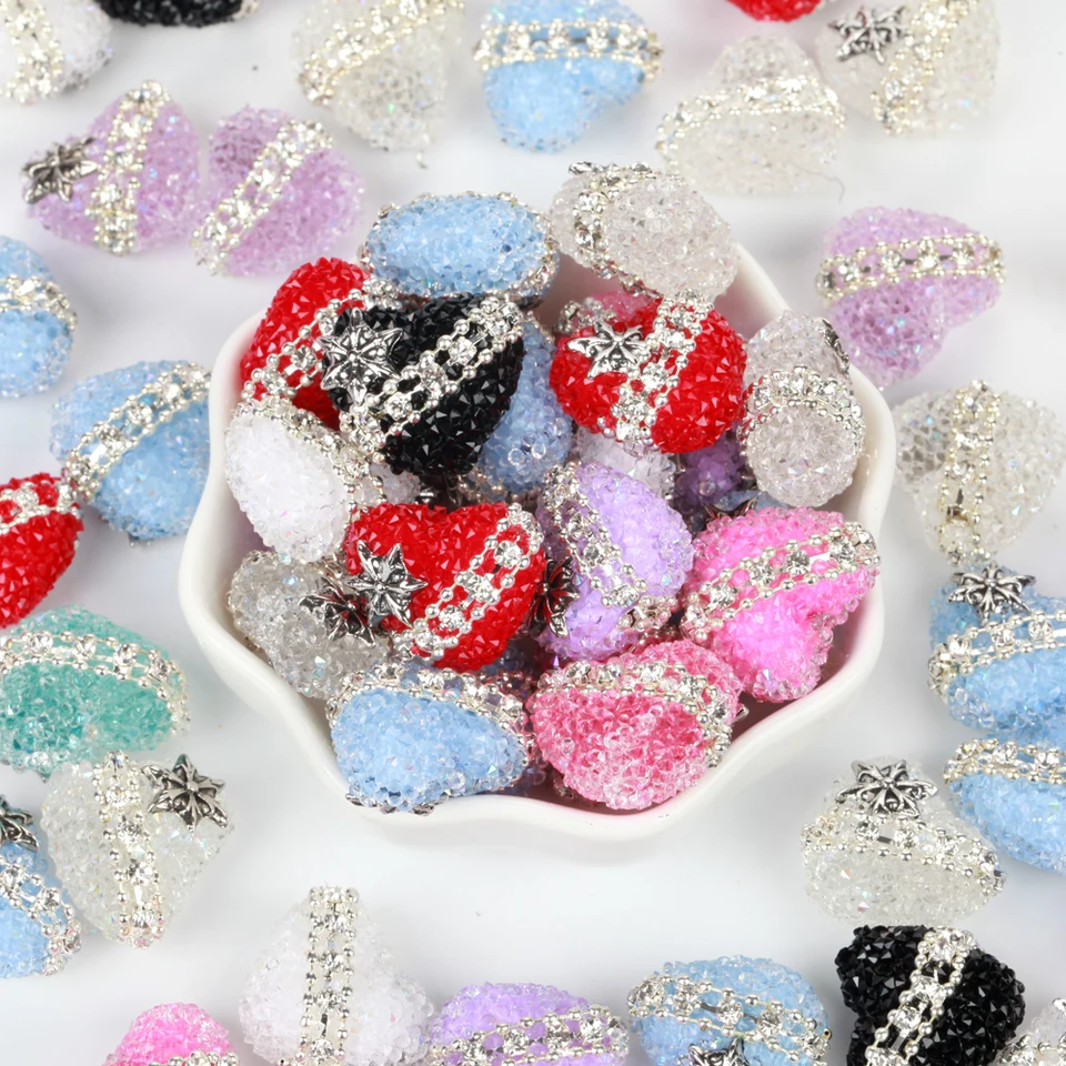 20x17 mm 1/3/5ks hviezda Love Heart Akrylové korálky pre šperky Výroby DIY Náramky náhrdelníkov