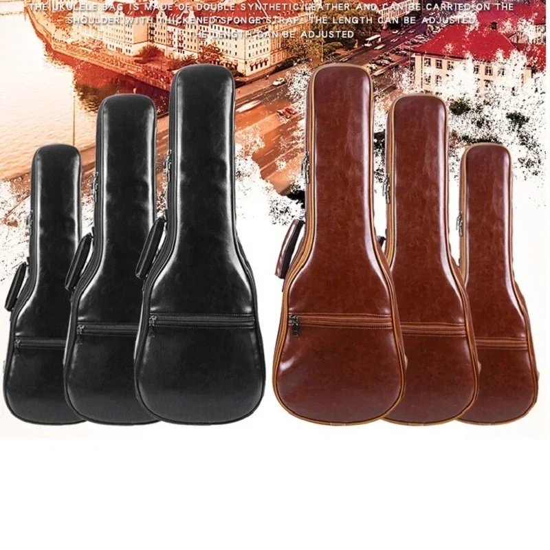 21/33/26-palcový vodotesný zhustený kožený gitarový batoh Yukrili Box prístrojové príslušenstvo