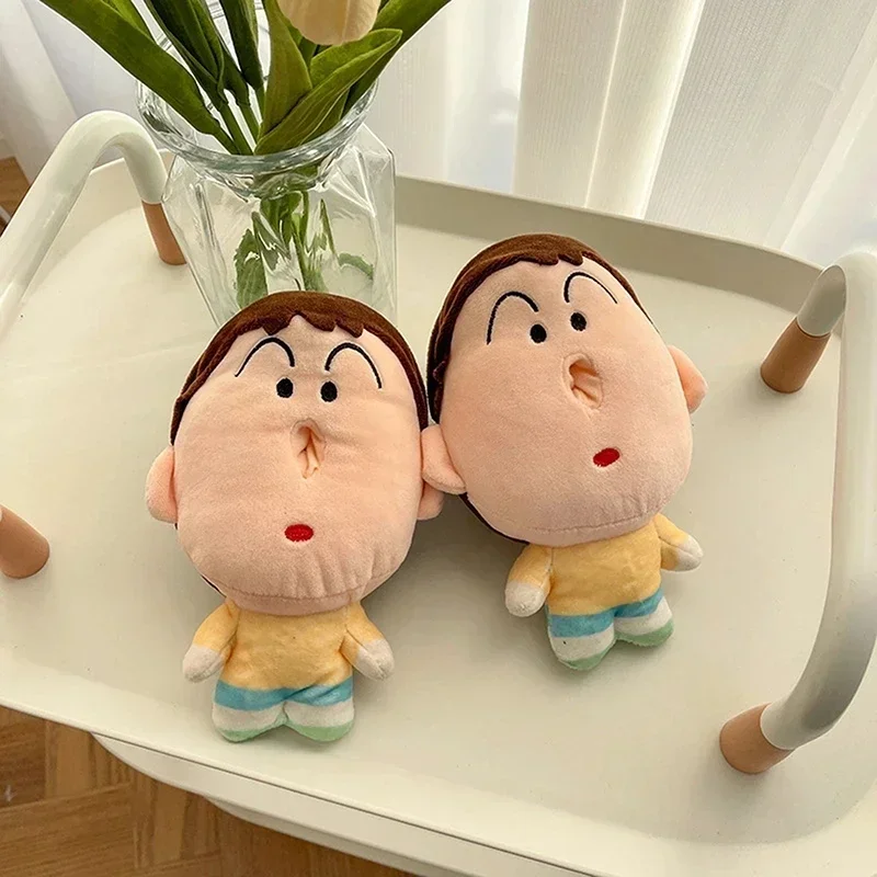 21 cm anime pastelky Shin-chan Boochan Tissue Box Originality Plush Doll Funny Design plyšový plnený kľúče pár tašky