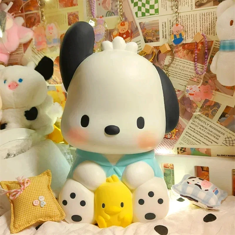 21 cm Sanrio pomaly odrazové štipky roztomilé Pochacco Cinnamoroll Dolls Desktop Dekorácie dekorácia srdca liečivé stres reliéf Prázdniny darček hračky