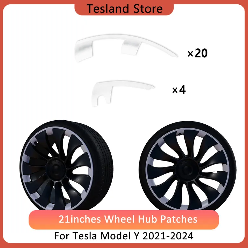21-palcový kryt kolies na okraji kolesa pre Tesla Model Y 2021-2023 Uberturbine Cap Cap Cap Cap Cap Cap Cap Cap Cap Cap Chráni