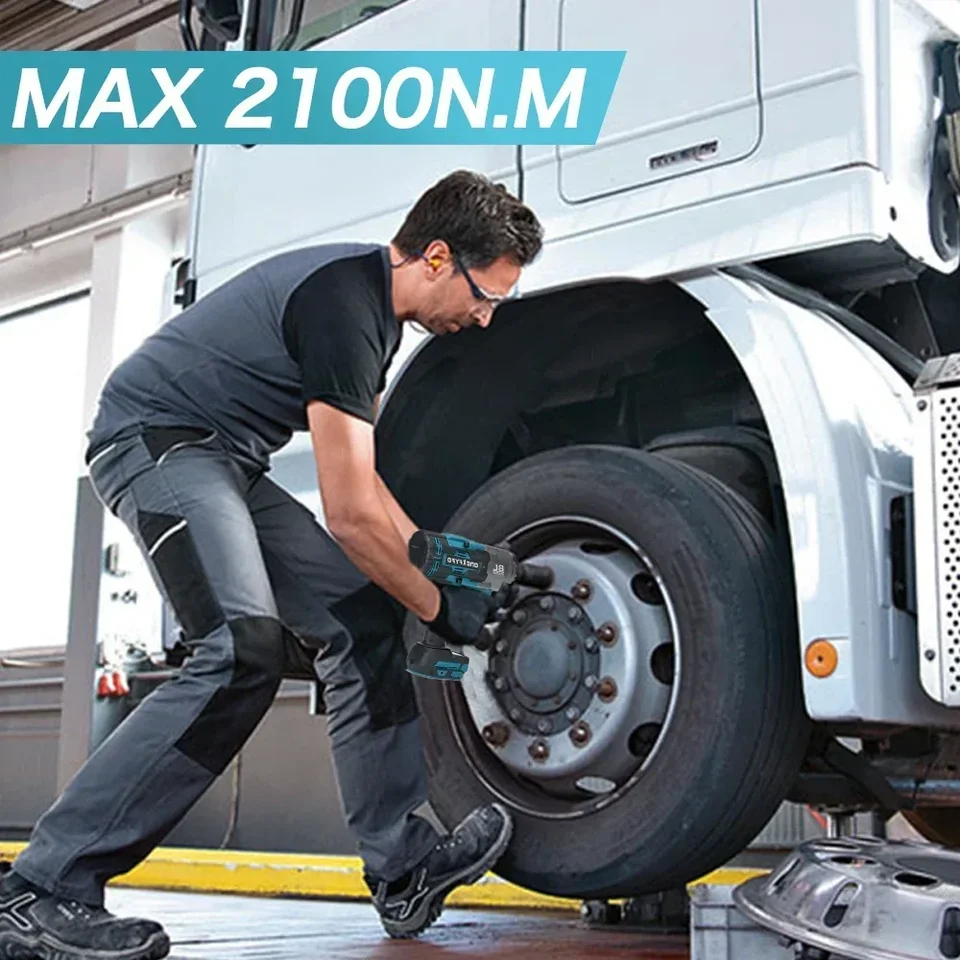 2100n.m Brushless bezdrôtový bezdrôtový elektrický náraz nabíjateľný 3/4 