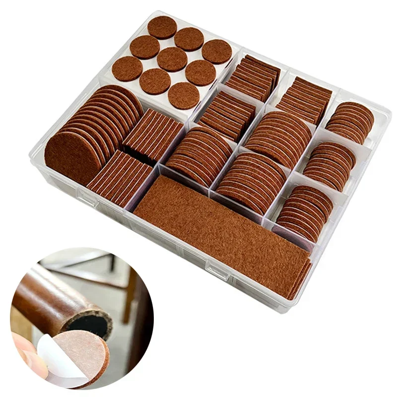 216ks nábytkové stoličky stoličky stoličky na stoličky na nohy chránené podložky Self Adhesive Round Felt Wood Cover proti podlahové škrabance
