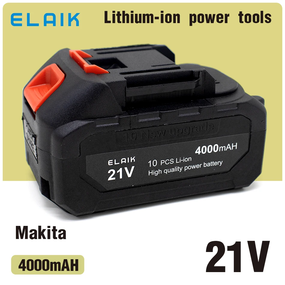 21V4A6A4000MAH Nabíjateľná lítium-iónová batéria Vysoko kapacita bezdrôtového elektrického náradia batéria, Makita 21V Výmena nástroja