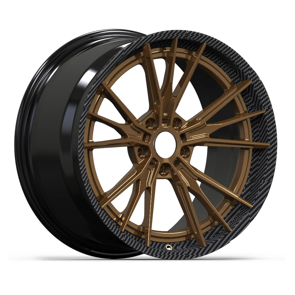 21x9.5j 21x12.5 5x112 5x130 Osobné vozidlo Káste 2 -kusové hlboké misky uhlíkové vlákno bubon pre Porsche 991 992 Boxster 918
