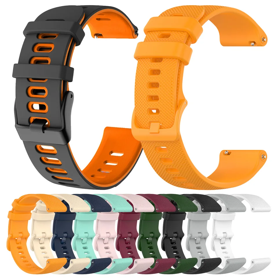 22 20 mm silikónový remienok pre Huawei Watch GT 4 GT4 PRO 46MM Band GT 3 2 42 mm Honor Magic Watch 4 GS 3 Pro ES Výmena náramkov