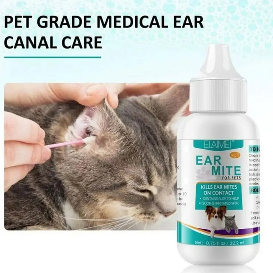 22 ml/0,75fl.OZDOG Ear Cleaner Riešenie domáceho mazna