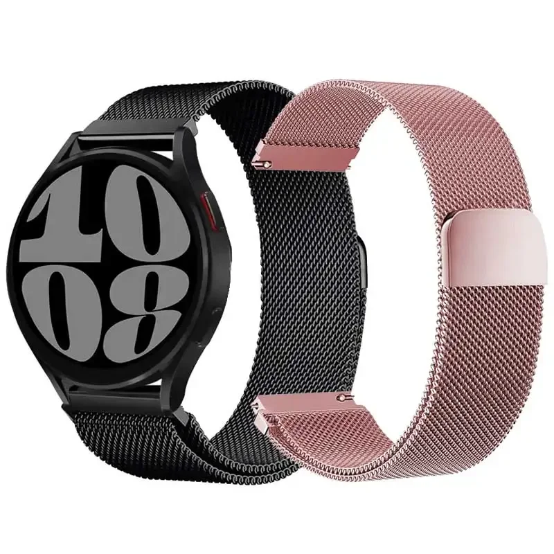 22 mm 20 mm pás pre Samsung Galaxy Watch 5-Pro-6-4-Classic Milanese Loop Metal Magnetic Starlight náramok Huawei GT 4-3-2e