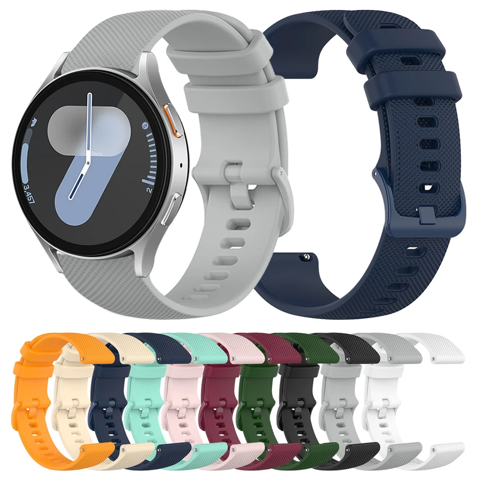 22 mm 20 mm silikónové hodinky pre SAMSUNG Watch 7/6/5 40/44 mm 5 Pro 45 mm náramok hodiniek 4 6 Classic 43 mm 47 mm náramok