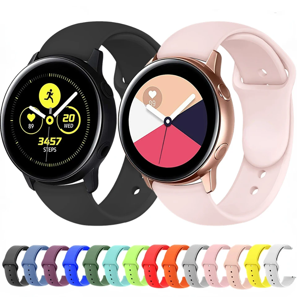 22 mm 20 mm silikónový remienok pre Samsung Galaxy Watch 6 5 4 3 Gear S3 Sport Bracelet pre Huawei Watch GT4 GT3 2 2E/Amazfit GTR Band