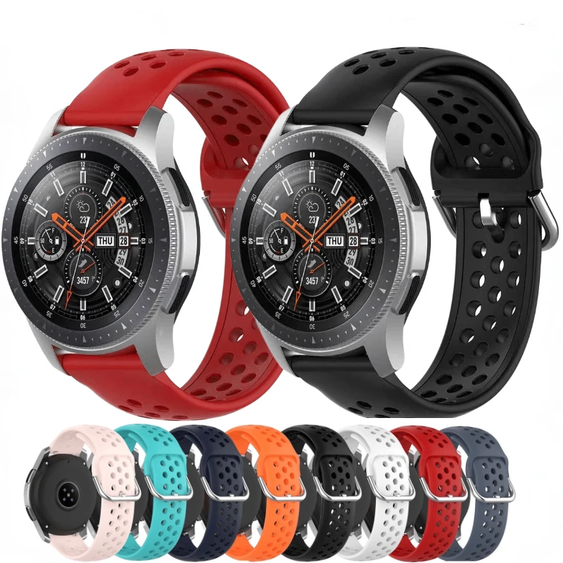 22 mm 20 mm Silikónový remienok pre Samsung Galaxy Watch 3/4/5 Active 2 42 mm/Huawei hodinky GT2 pre športové náramky Amazfit GTR/GTS