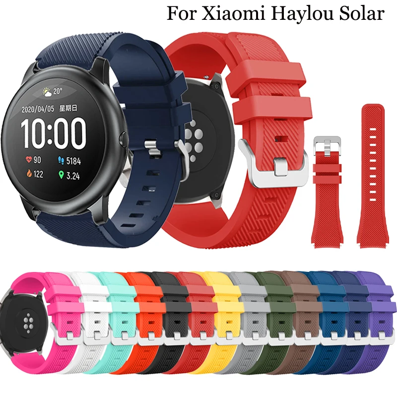 22 mm Silikónový športový remienok pre Haylou Solar LS05 Smart Watch Watch Wrist náramok pre Xiaomi Haylou Solar WatchBand Correa