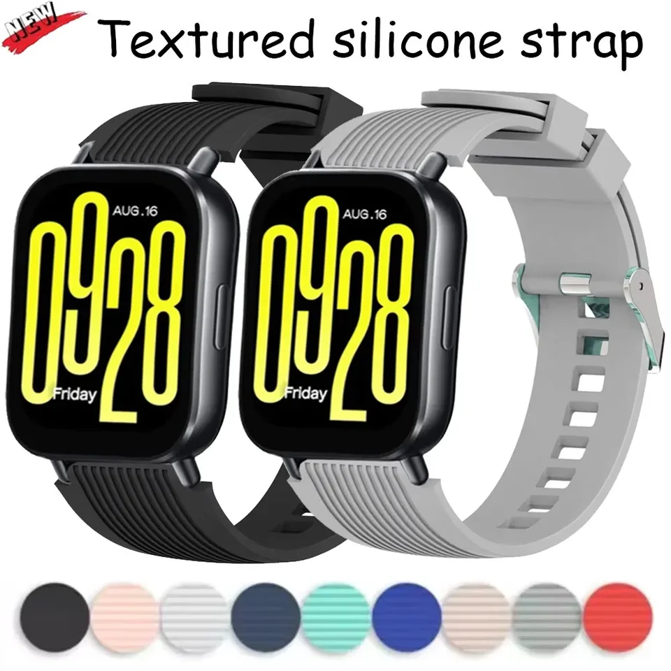 22 mm textúrovaný silikónový remienok pre Redmi Watch 5 Lite/5 Aktívny náramok s náramkom pre Huawei Watch 3/4 Pro/GT4/5 PRO 46 mm Correa