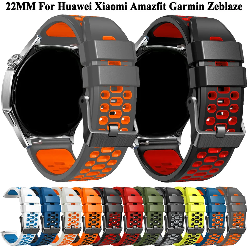 22 mm univerzálne muži sledujú popruh pre Huawei GT5 Pro GT 5 Amazfit GTR 4 3 2 Suunto Ocean Race S Xiaomi 2 Pro S1 WatchBreat náramok