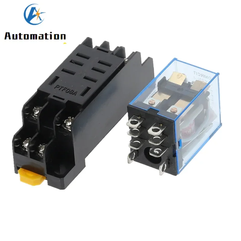 220/240V AC 10A 8pin Coil Power Relay DPDT LY2NJ HH62P HHC68A-2Z so zásuvnou základňou