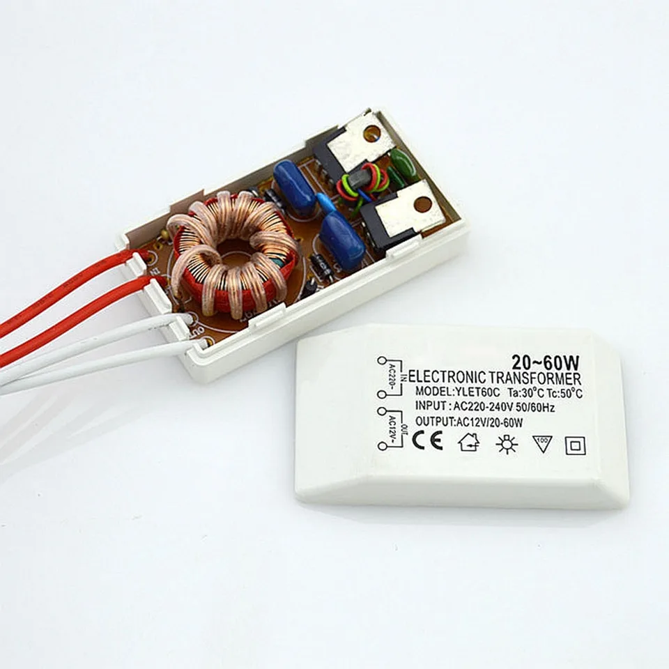 220 V až 12 V Nízke napätie Halogénové žiarovka Elektronický transformátor Drobný napájací vodič Adaptéra Adaptér Adapter Adsyting Príslušenstvo