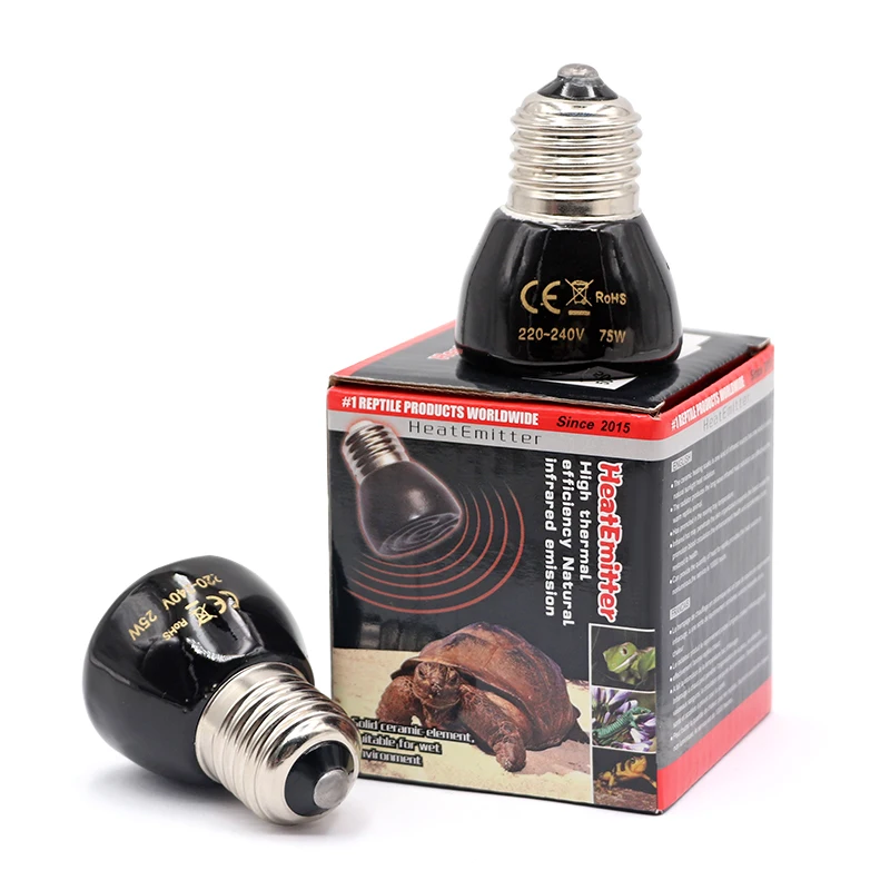 220 V ďaleko infračervená vykurovacia lampa keramika E27 PET teplšie žiarovka mláďatá kurčatá korytnačka Lizard Reptile Light E27 Tepelná žiarovka