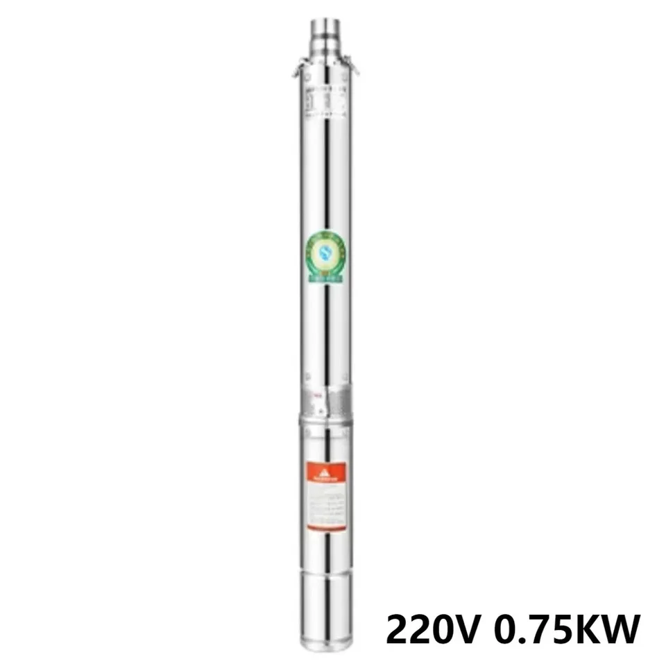220V 0,75 kW z nehrdzavejúcej ocele Hlbokú studňu Anti piesok High Hlava Veľký prietok Čerpumper pre domácnosť Čistenie čerpadla Well Agricultural