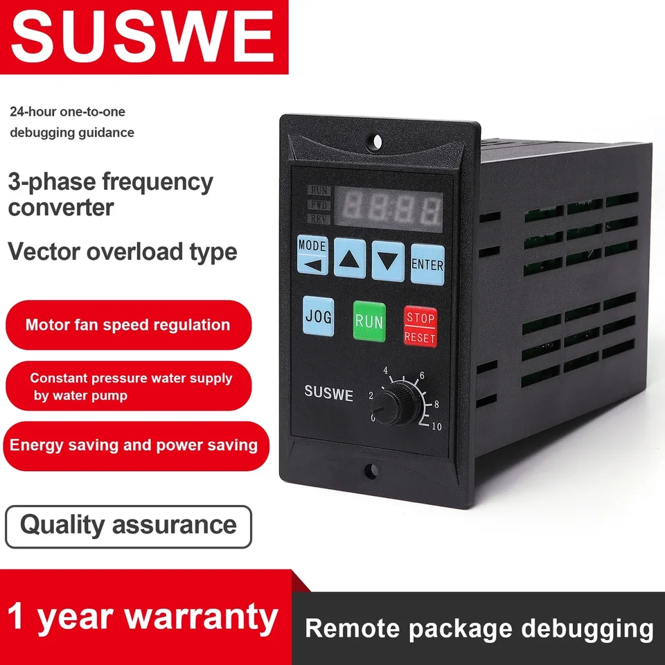 220V 1-3 Fáza 0,75 kW Mini VFD 220V Frekvenčný prevodník RS485 Variabilný frekvenčný pohon elektrického meniča