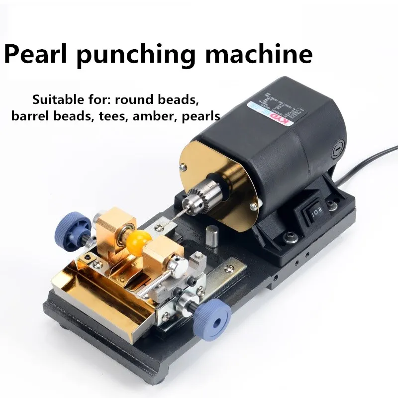 220V 320W Stone Pearl Drilling Machine šperky na výrobu zariadení Elektrický jade otvor Punch vŕtací stroj Chuck 0,3-4 mm