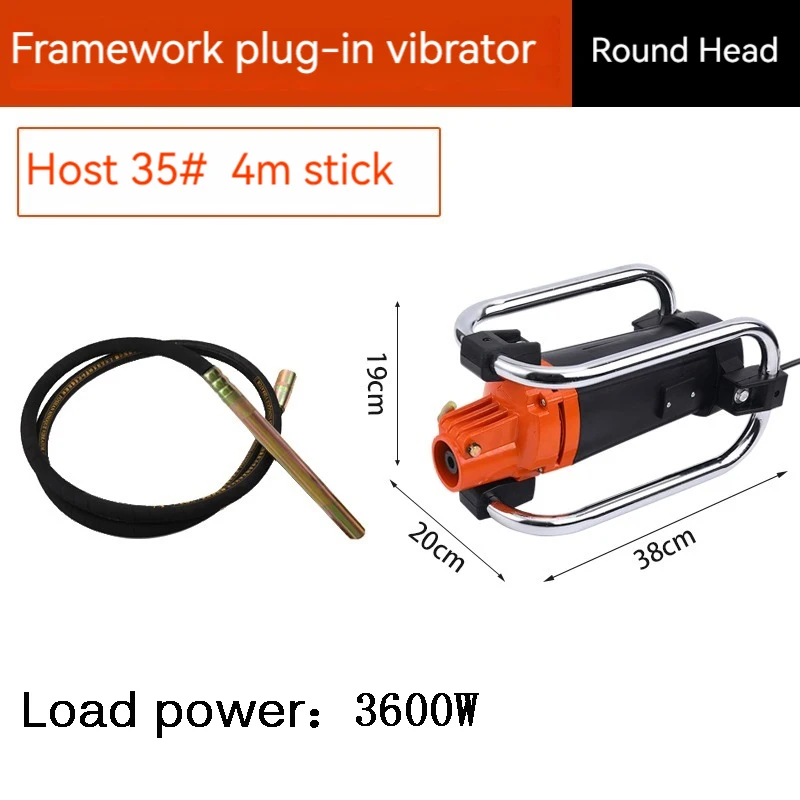 220V 3800 W betónový mixér Vibrátor Stabilné napätie Motor Motor Miešanie nástroj