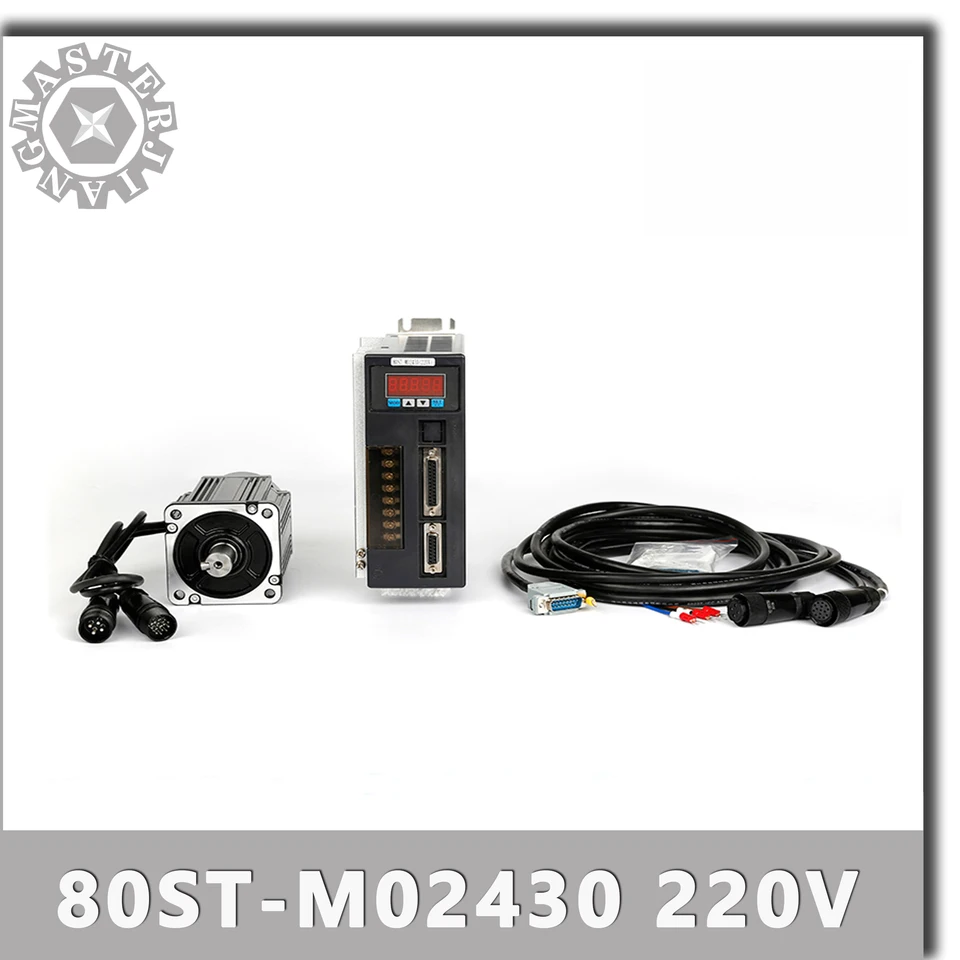 220V 750W 80st-M02430 AC Servomotor 2,39nm 3000 ot./min