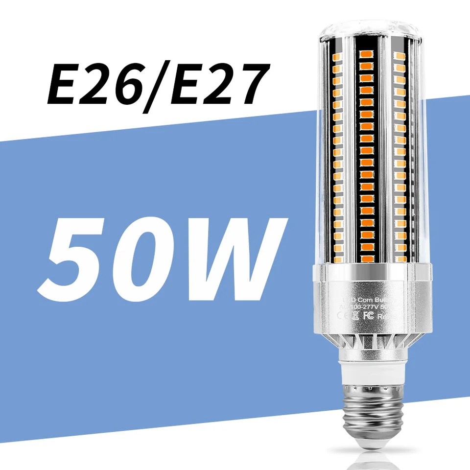 220V Light E27 Spotlight LED lampa LED LAMP HIGH SURB žiarovka E26 Stropné svetlo 110V Luminaria luster 25 W 35W 50 W kukuričná lampa pre garáž