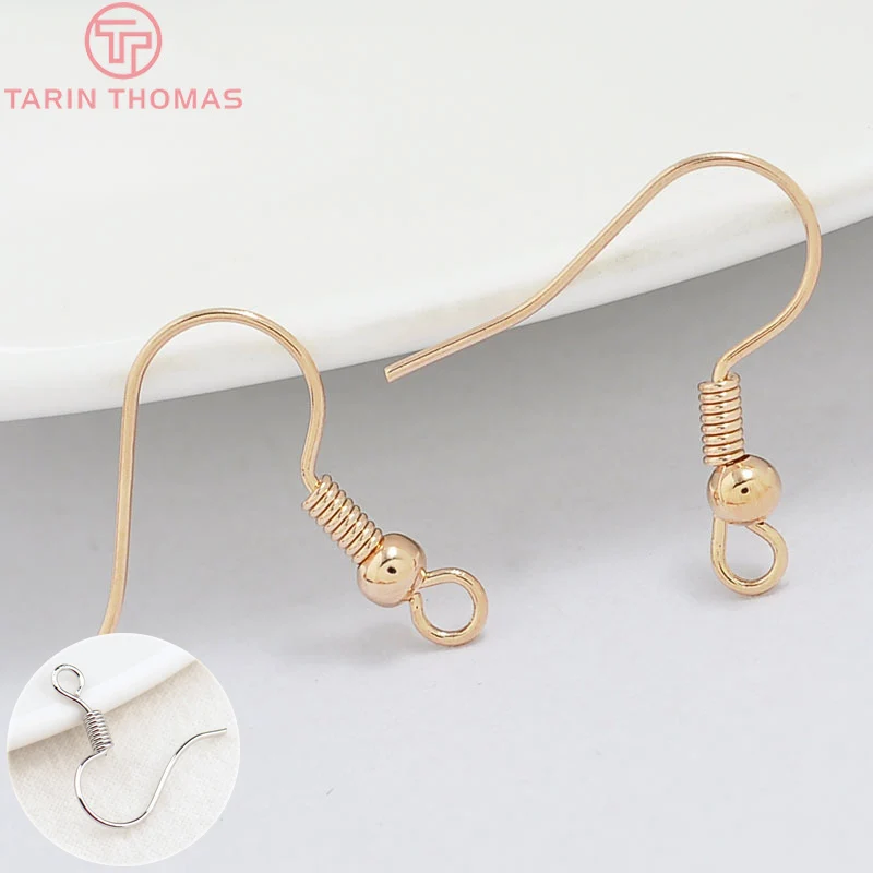 (2228) 20ks 16,5x18 mm 24 K Zlatá farebná mosadzná náušnica s korálkami Vysoká kvalita pre kutilské šperky výroby doplnkov