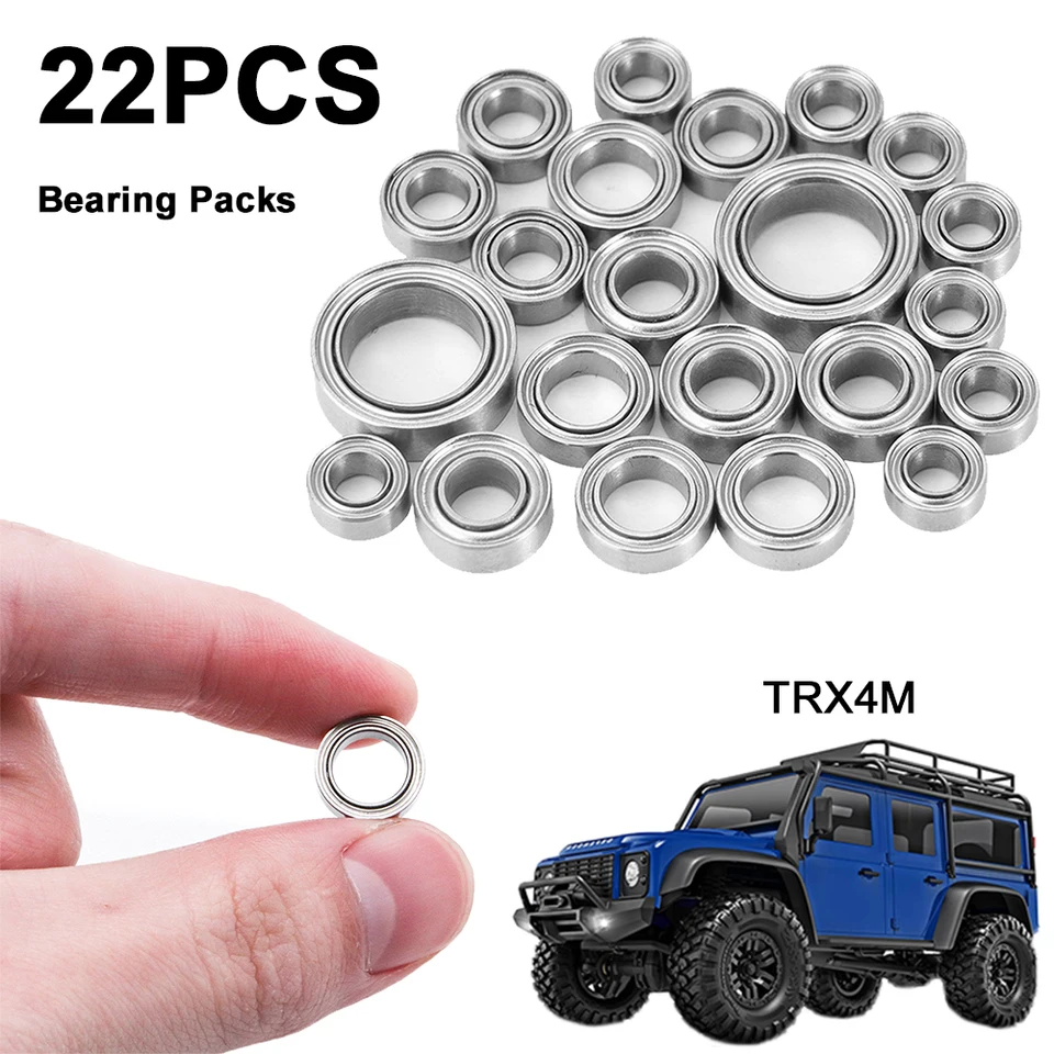 22ksové oceľové utesnené ložiskové súpravy RC Caring Sit RC RC CAR INPGALES PRÍSLUŠENSTVO PRE TRX4-M BRONCO Obranca 1/18 RC Crawler
