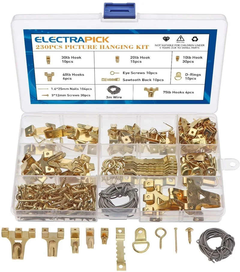 230ks/box Metal Picture Hangers