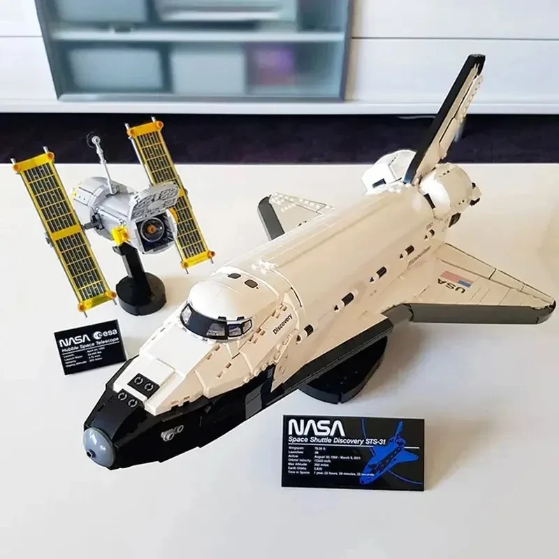 2354ks vesmírne kyvadlové kyvadlové budova Blokovanie blokov tehlových hračiek vesmírna agentúra Aerospace Hračky pre deti narodeniny Darček kompatibilný 10283