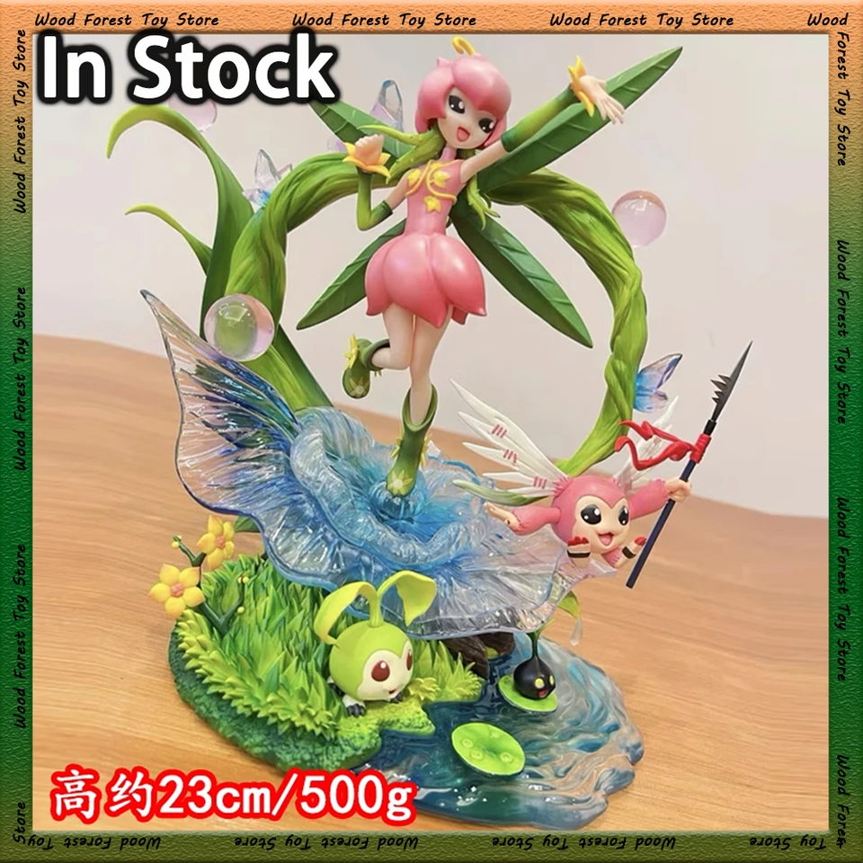 23cm Digimon Adventure Anime postava Lilimon Action Figure Picklemon Socha roztomilý figurínový dekorový model hračky Kids vianočný darček