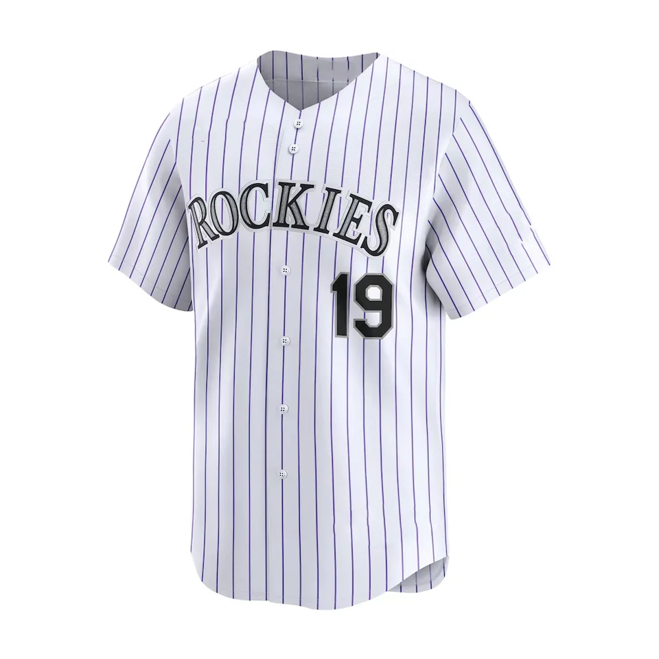 24/25 Summer pre dospelých Colorado Baseball American Baseball Training Jerseys Sports Jersey 19 Číslo Blackmon Cool Tričko rýchlo sušené