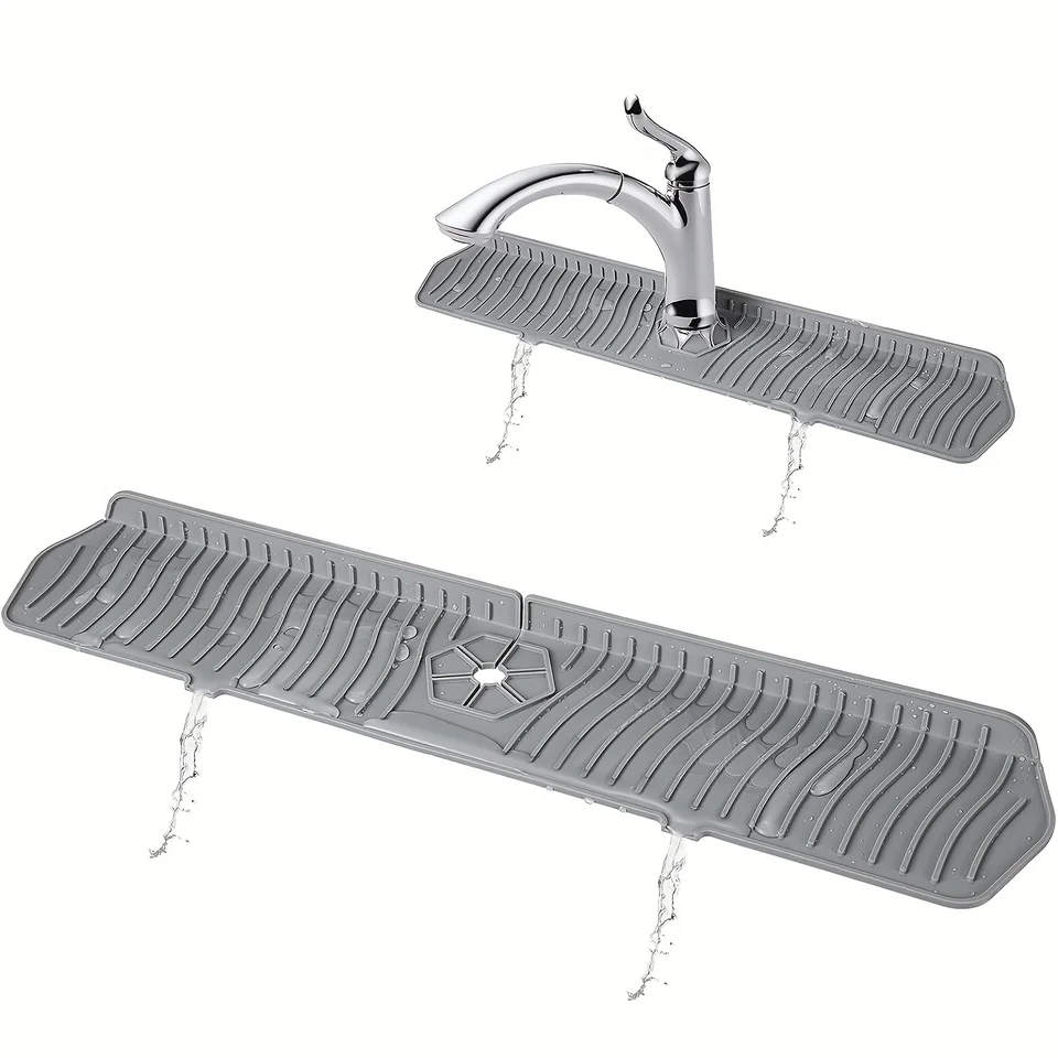 24/29,9 palca Kuchynská kuchyňa dlhá silikónová umývadlo Faucet rohožka Splash strážca pre absorpčné umývadlo chrániče matiek