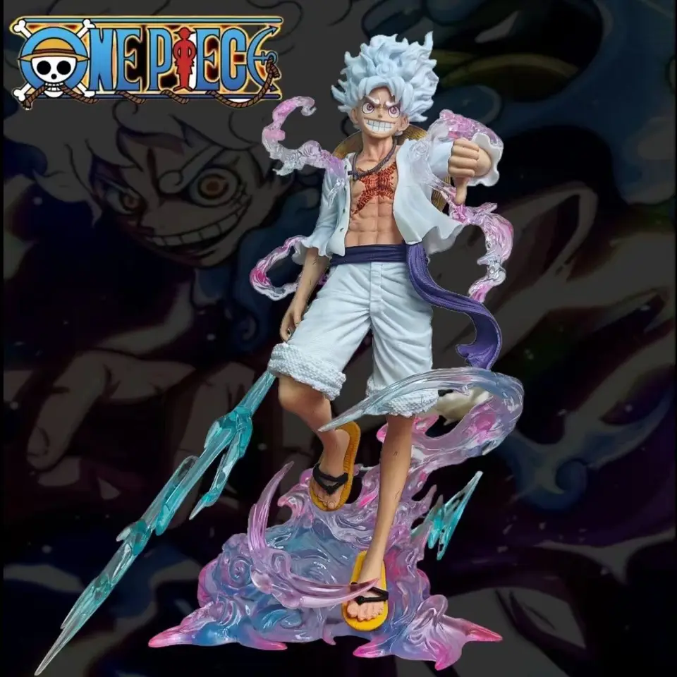 24,5 cm/9.64in jednej kusovej postavy Sun God Gear 5 Nika Luffy Action Figure Opica D Luffy Model PVC Collectible Toy