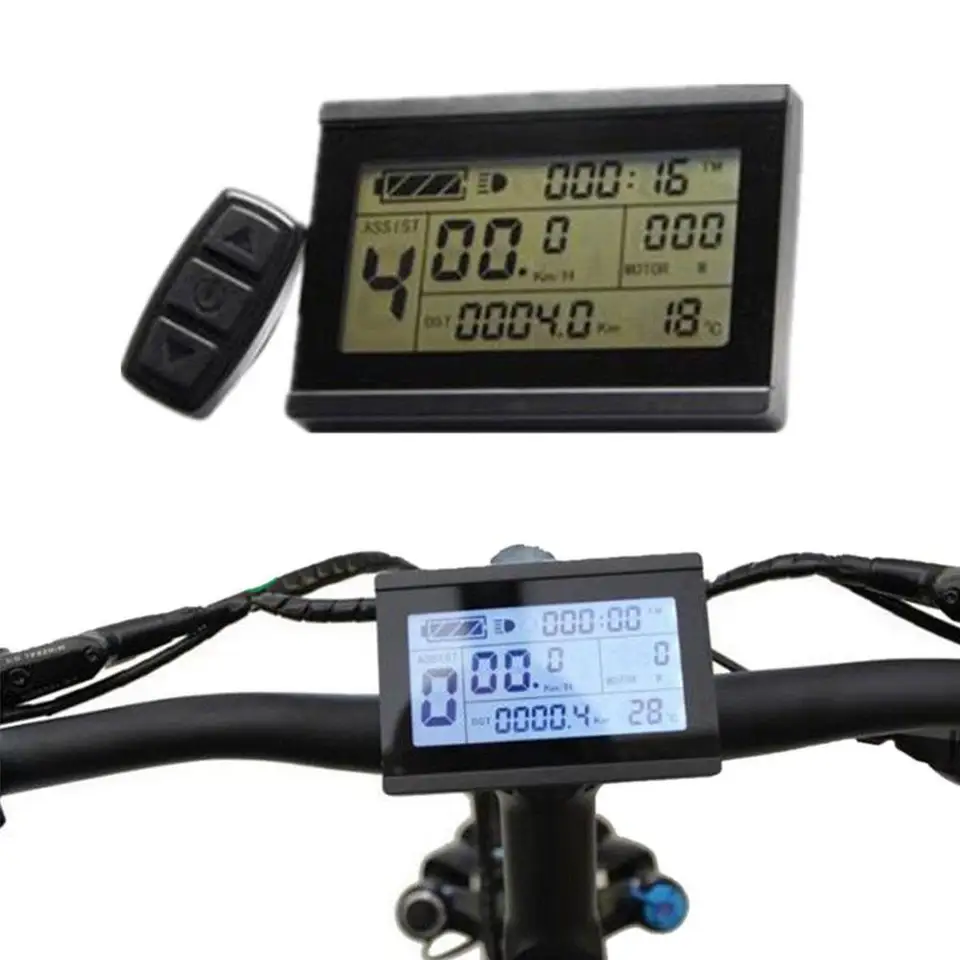 24/66/48 V elektrický bicykel EBIKE LCD LCD DISPLEPLE PANEL OUCOROMERPER OUCOROMEROMOMOMER