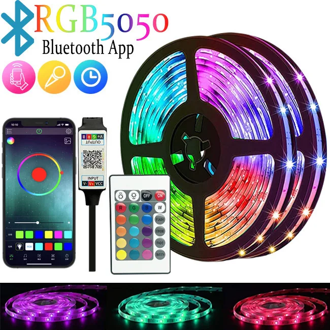 24 Klávesov 5050 LED svetlo Svetl USB Multicolor RGB TV TV Light Bar Esports Game Room Family Party Decoration Night Light