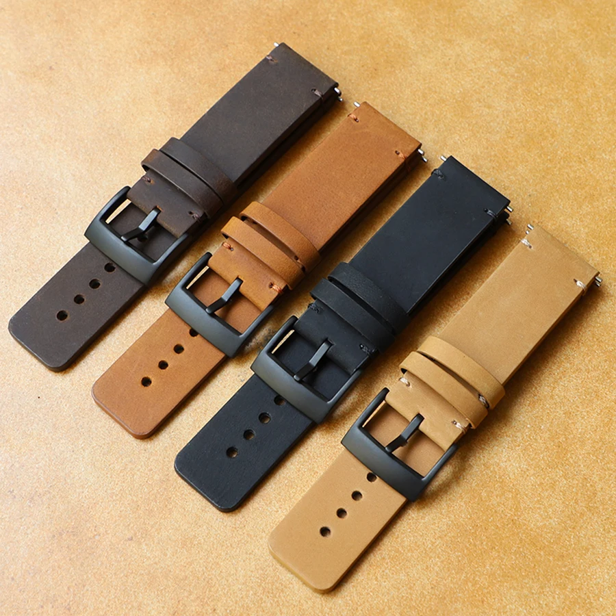 24 mm Crazy Horse Leather Patrap For Suunto 9 Kožené hodinky Suunto 7 Spartan Sport Watch Traverse, potápačský remienok D5